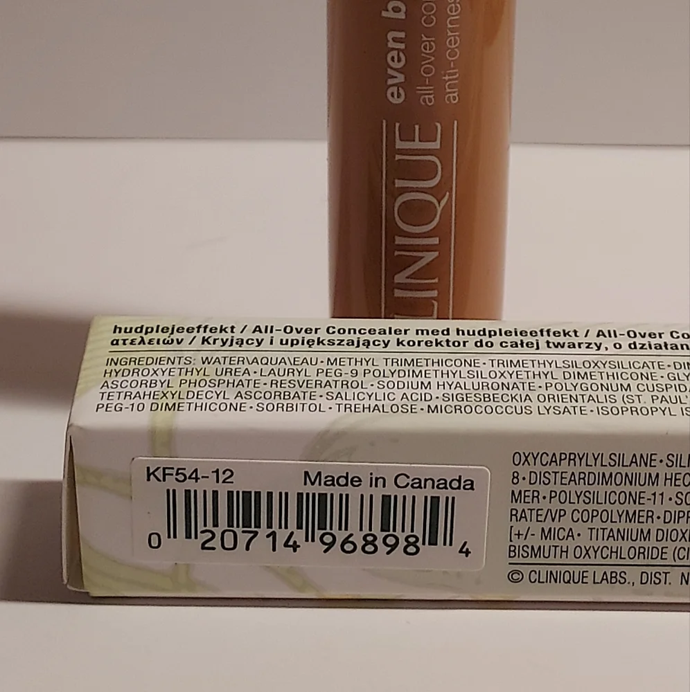 CLINIQUE Even Better All-Over Concealer+Eraser *WN 112 GINGER* / .2 oz / NIB